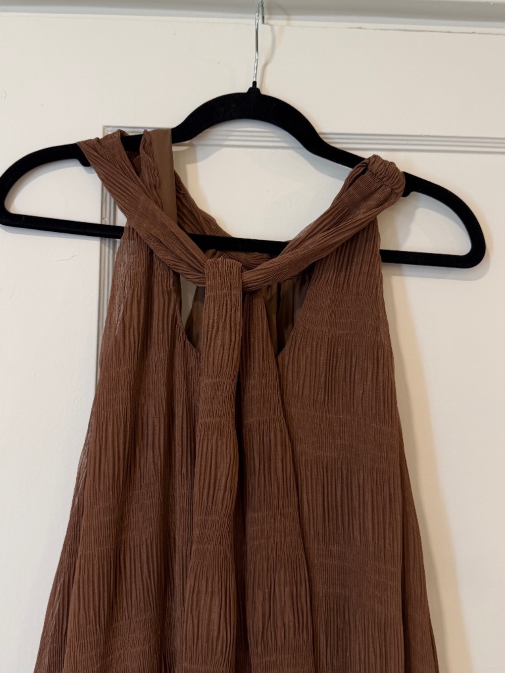 House of Harlow 1960 Brown Halter Midi Dress - Picture 9 of 10